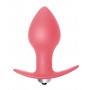 Розовая анальная пробка с вибрацией Bulb Anal Plug - 10 см. (Lola toys 5003-01lola)
