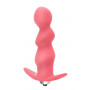 Розовая анальная пробка с вибрацией Spiral Anal Plug - 12 см. (Lola toys 5005-01lola)