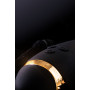 Чёрный вибратор WANAME Gulf с клиторальным отростком - 22,5 см.