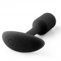 Чёрная пробка для ношения B-vibe Snug Plug 1 - 9,4 см. (b-Vibe BV-007-BLK)