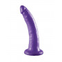 Фиолетовый фаллоимитатор 7  Slim Dillio - 19,7 см.