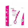 Розовая анальная цепочка Joyballs Wave - 17,5 см. (Joy Division 15795)