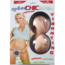 Надувная кукла CYBER CHIC с вибратором и вставками вагина-анус
