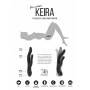 Чёрный вибратор Keira с клиторальным отростком - 21,3 см. (Shots Media BV JIL004BLK)