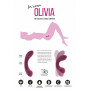 Розовый гнущийся вибратор Olivia - 15,6 см.