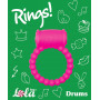 Розовое эрекционное кольцо Rings Drums