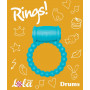 Голубое эрекционное кольцо Rings Drums (Lola toys 0114-51Lola)