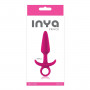 Розовая анальная пробка с держателем INYA Prince Small - 11,4 см. (NS Novelties NSN-0551-34)