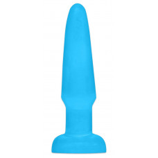 Голубая анальная пробка Butt Plug - 11,4 см.