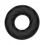Чёрное эластичное эрекционное кольцо Super Soft
