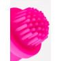 Розовый силиконовый вибратор Idol с клиторальным стимулятором - 22,4 см. (Nalone CS-BO05)