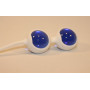 Сине-белые вагинальные шарики для тренировки интимных мышц (4sexdreaM 47175-2)