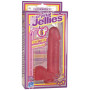 Розовый гелевый фаллос CRYSTAL JELLIES - 18 см. (Doc Johnson 0288-05-BX)
