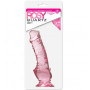 Розовый фаллоимитатор QUARTZ ROSY 7INCH PVC DONG - 18 см.