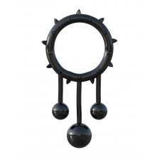 Чёрное эрекционное кольцо Original Ball Banger