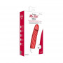 Красный вибратор с рёбрышками Mr. Big Intense - 18,4 см. (Joy Division 24803)