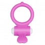 Розовое виброкольцо для пениса Power Heart Clit Cockring (Lovetoy LV1421-pink)
