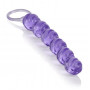 Фиолетовая анальная цепочка Swirl Pleasure Beads - 20 см. (California Exotic Novelties SE-1315-14-2)
