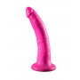 Розовый фаллоимитатор 7  Slim Dillio - 19,7 см.