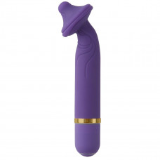 Фиолетовый G-Spot вибромассажер The Mystical Mushroom - 14 см.