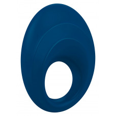 Синее эрекционное кольцо B5 с вибрацией