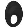 Чёрное эрекционное кольцо B5 с вибрацией